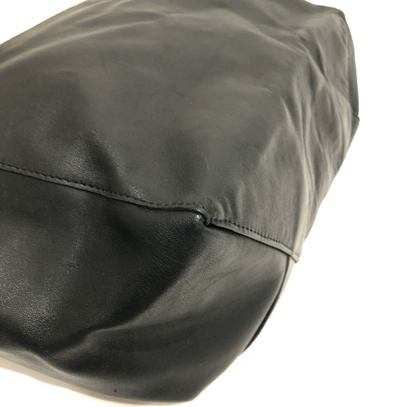 CELINE Lambskin Vertical Bi-Cabas Beige Black tote bag - Picture 6 of 14